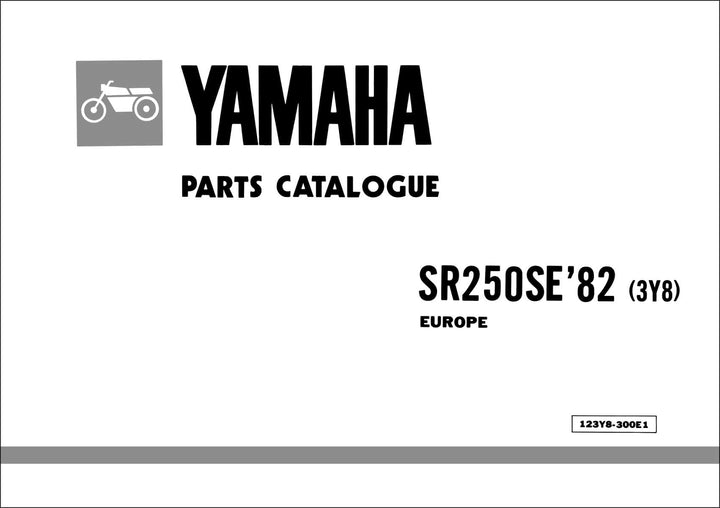 Yamaha SR 250 SE (3Y8), Parts Catalogue