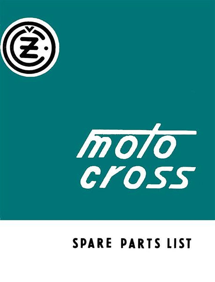 CZ Moto Cross, Spare Parts List, Buchcover