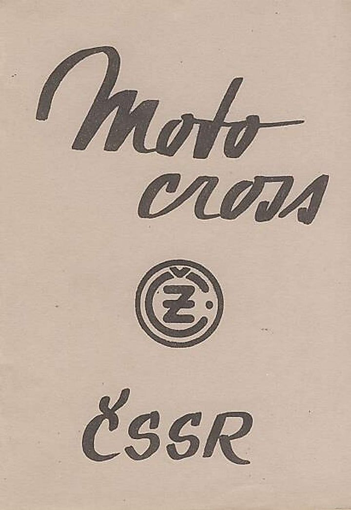CZ Motocross 250, Typ 968, Wettbewerbsmaschine, Betriebsanleitung, Buchcover
