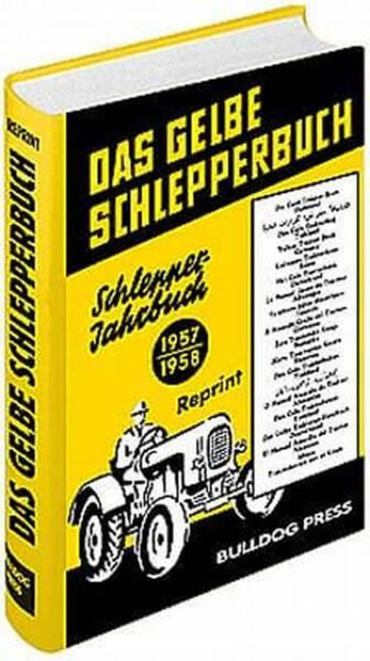 Das gelbe Schlepperbuch Schlepper Jahrbuch 1957/58, Buchcover