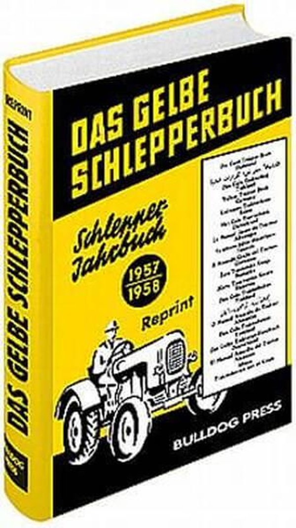 Das gelbe Schlepperbuch Schlepper Jahrbuch 1957/58 - gedrucktes Buch zum Bestpreis! - verwuester.net