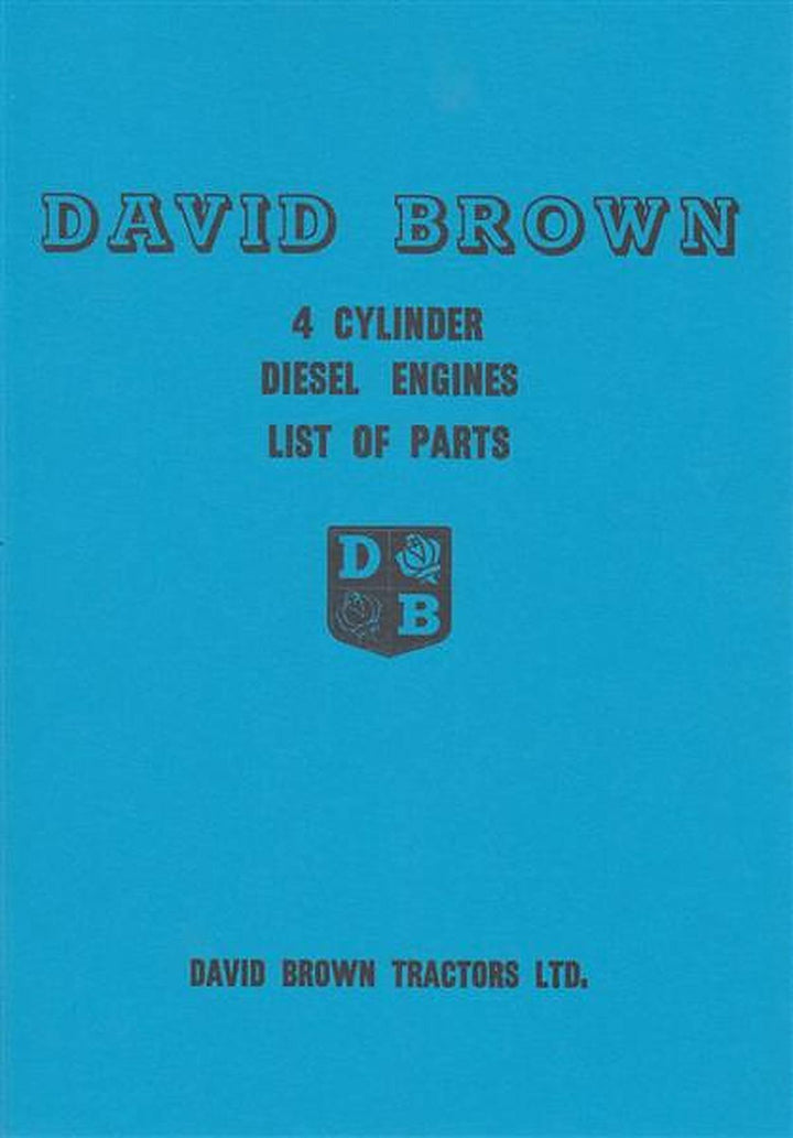David Brown 4 Cylinder Diesel Engines, List of parts, Buchcover