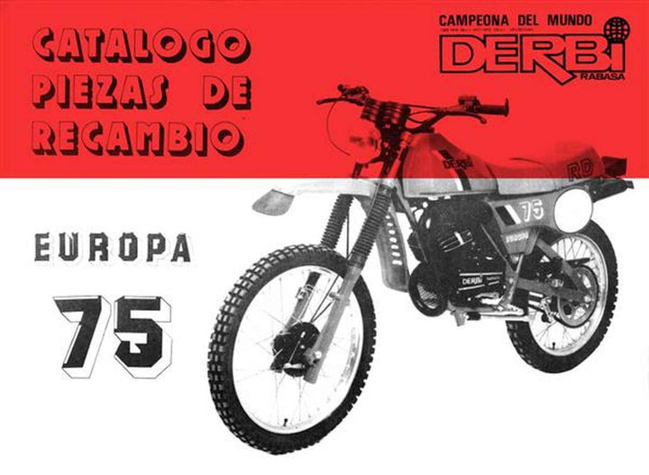 Derbi Europa 75, Catalogo piezas de recambio, Buchcover