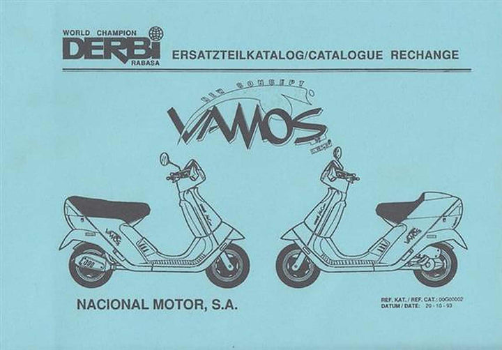 Derbi Roller Vamos, Ersatzteilkatalog, Buchcover