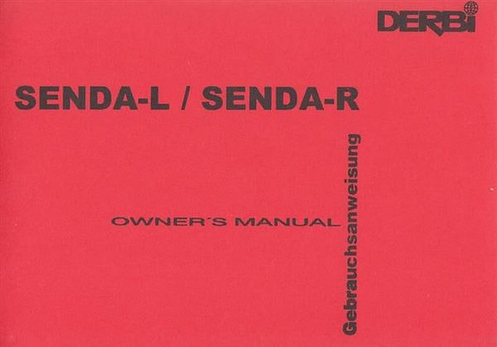 Derbi Senda L, Senda R, Gebrauchsanweisung, Buchcover