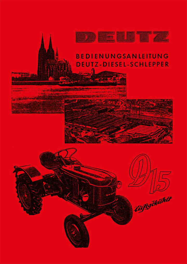 Deutz D15 Betriebsanleitung, Buchcover