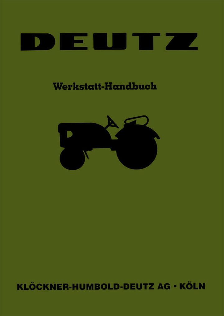 Deutz D25 und D25S Reparaturanleitung, Buchcover