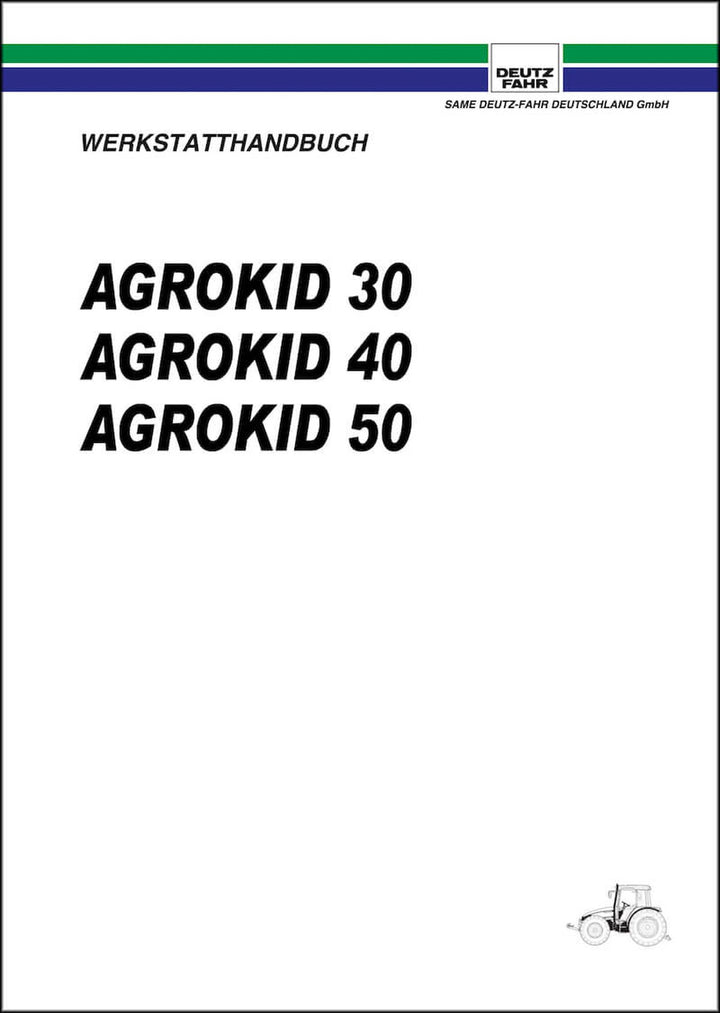 Deutz Fahr Agrokid 30 40 50 Reparaturanleitung, Buchcover