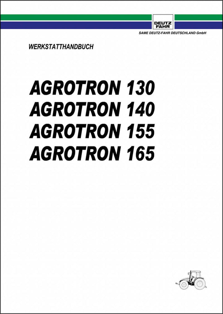 Deutz Fahr Agrotron 130 140 155 165 Reparaturanleitung, Buchcover