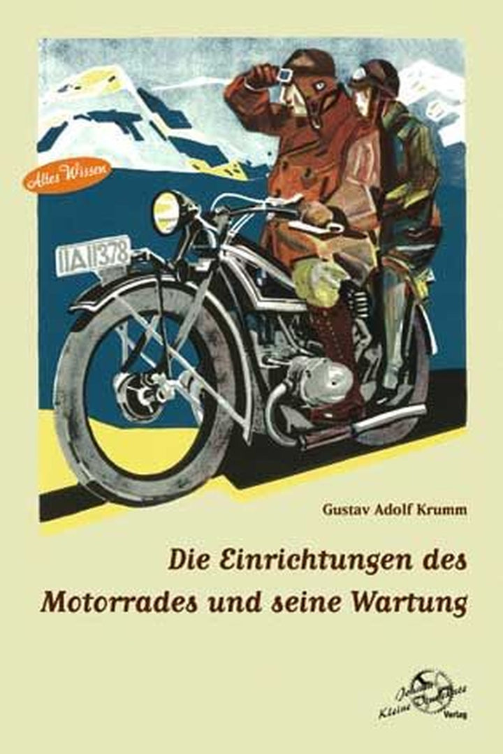 Die Einrichtungen des Motorrades und seine Wartung, Buchcover