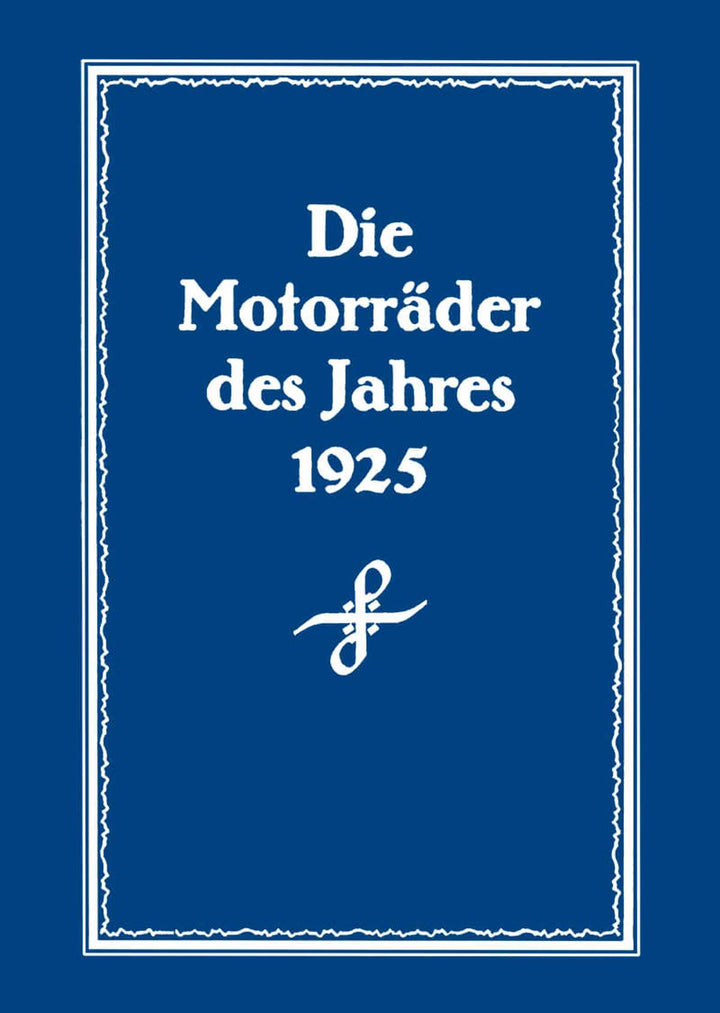 Die Motorräder des Jahres 1925, Buchcover