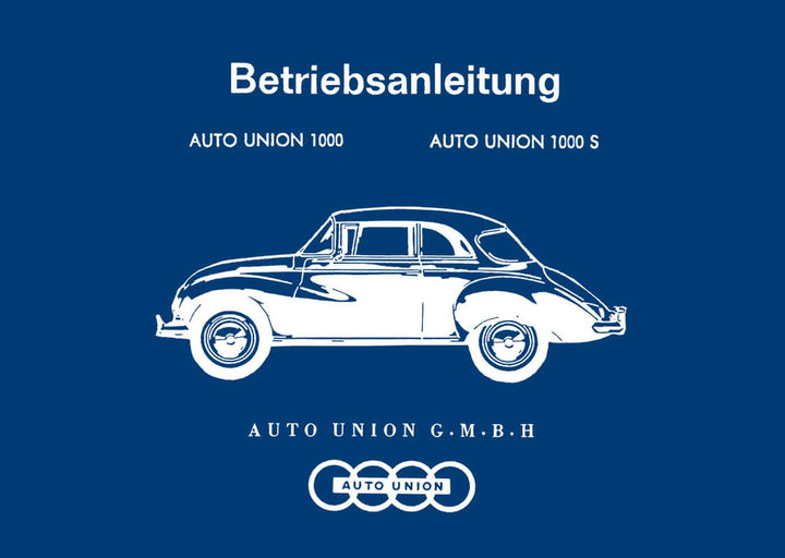 DKW 1000 und 1000S Betriebsanleitung, Buchcover