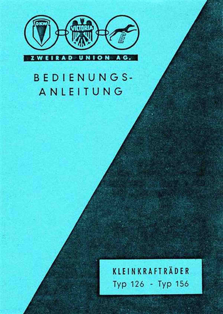 DKW 126 und 156 Betriebsanleitung, Buchcover