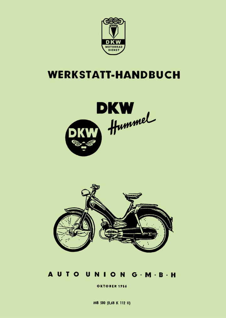 DKW Hummel Moped Reparaturanleitung, Buchcover