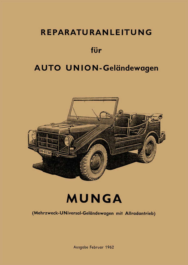 DKW Munga Reparaturanleitung, Buchcover