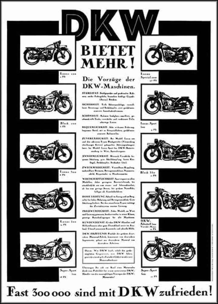 DKW Poster, Poster-Motiv