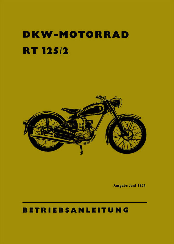 DKW RT125/2 Betriebsanleitung, Buchcover