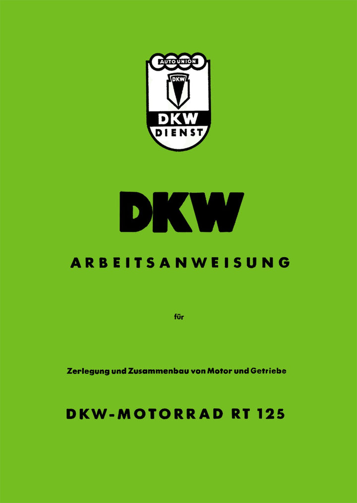 DKW RT125 Reparaturanleitung, Buchcover