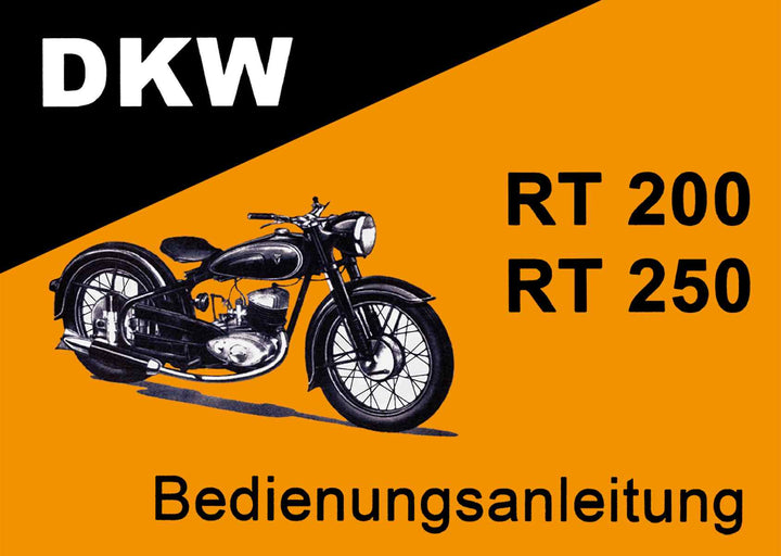 DKW RT 200/H und RT 250/H Betriebsanleitung, Buchcover