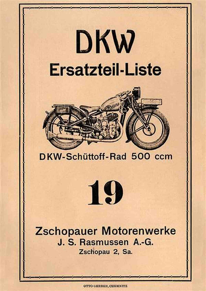 DKW-Schüttoff JS500 ccm Ersatzteilkatalog, Buchcover