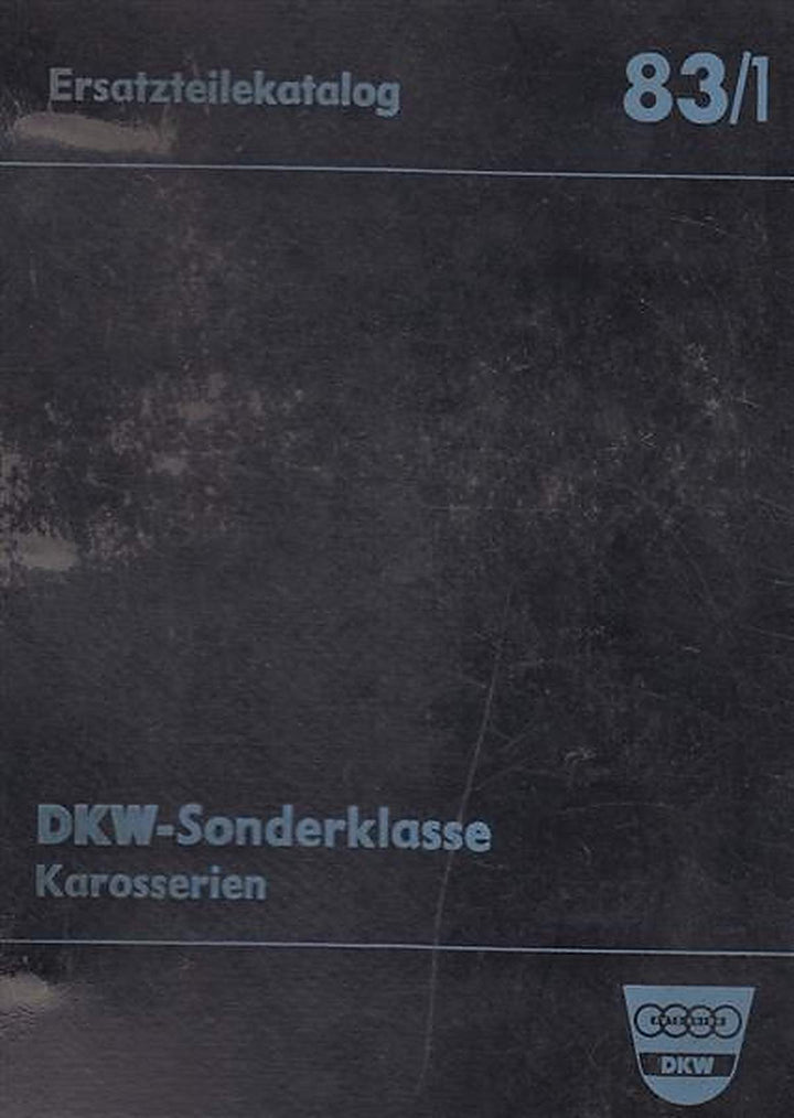 DKW Sonderklasse, Karosserien, Ersatzteilkatalog 83/1, Buchcover