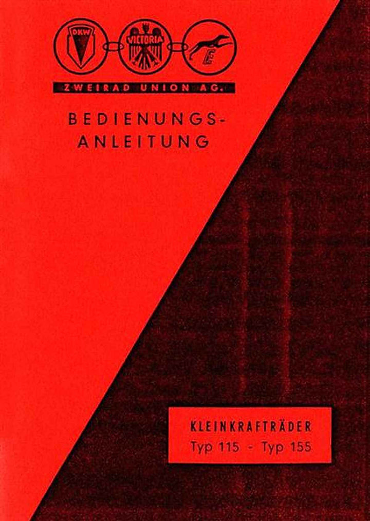DKW 115 und 155 Betriebsanleitung, Buchcover