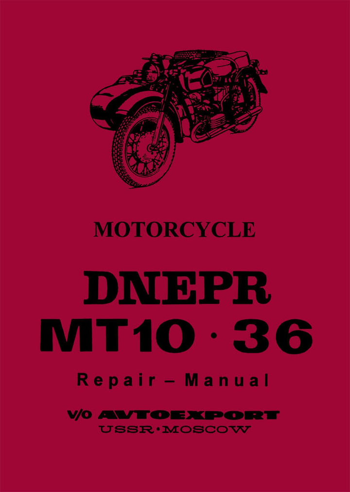 Dnepr MT 10-36 (ohv-Motor) Repair Manual, Buchcover