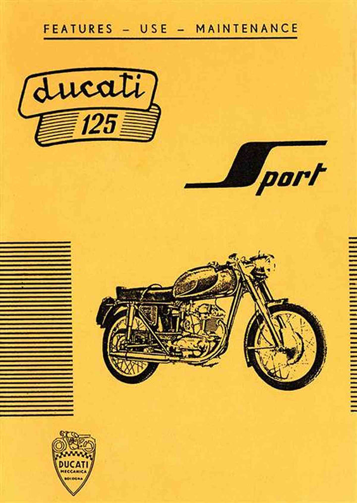 Ducati 125 Sport Betriebsanleitung, Buchcover