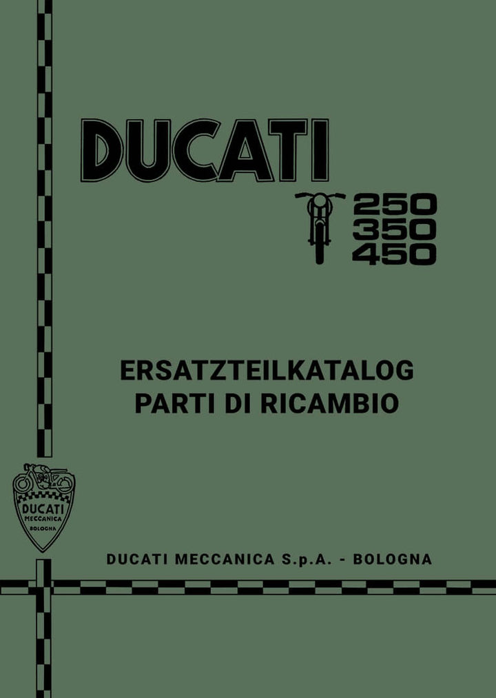 Ducati 250 350 450 Ersatzteilkatalog, Buchcover