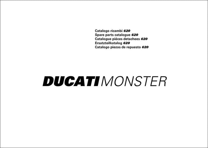 Ducati 620 Monster Ersatzteilkatalog, Buchcover
