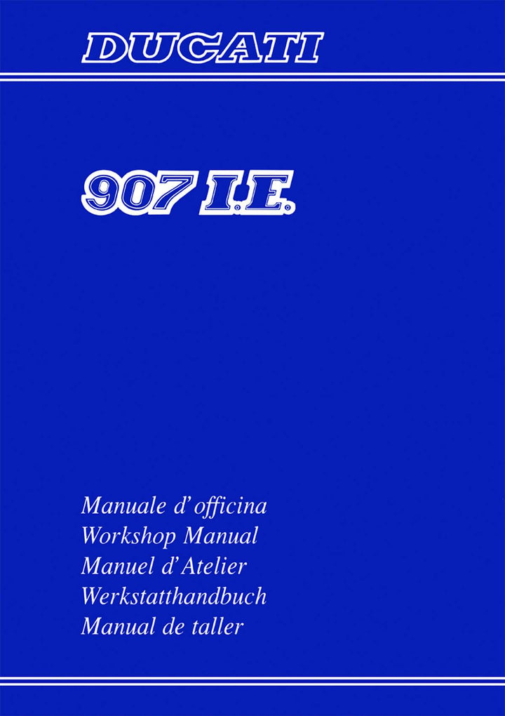Ducati 907 I.E. Werkstatthandbuch, Buchcover