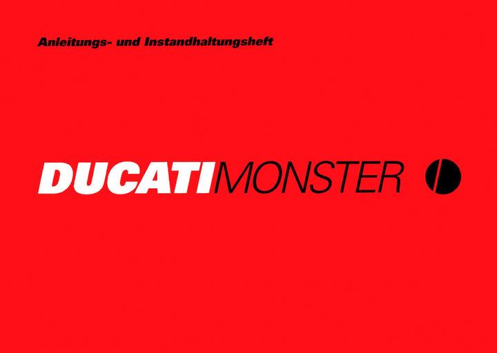 Ducati Monster Betriebsanleitung, Buchcover