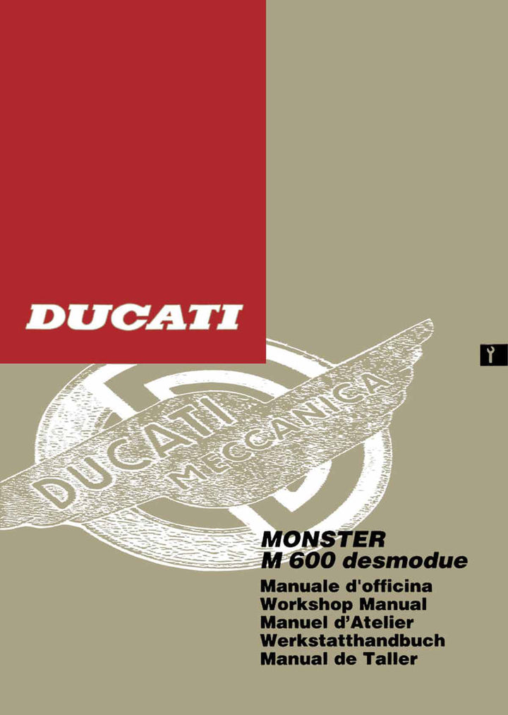 Ducati Monster M600 desmodue Werkstatthandbuch, Buchcover