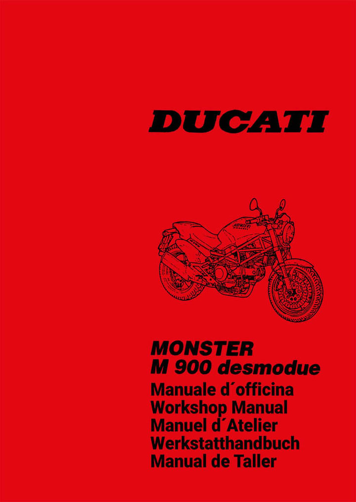 Ducati Monster M 900 desmodue Werkstatthandbuch, Buchcover