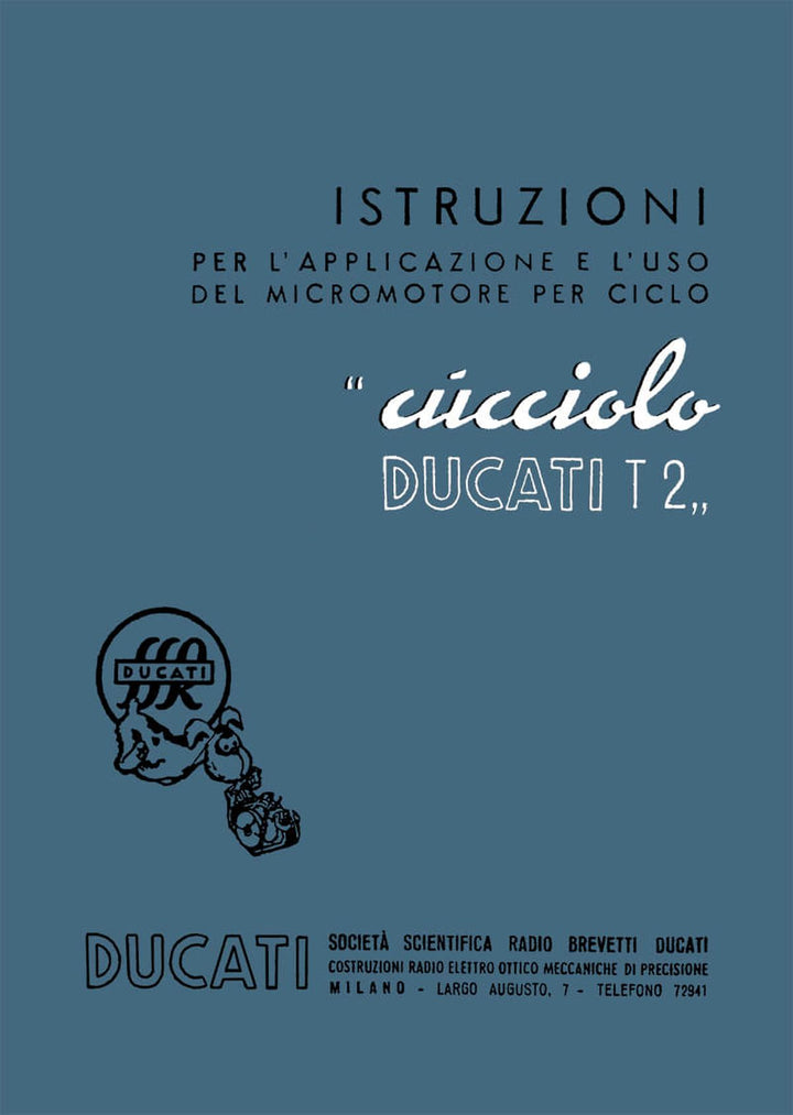 Ducati T2 Cucciolo Istruzioni, Buchcover