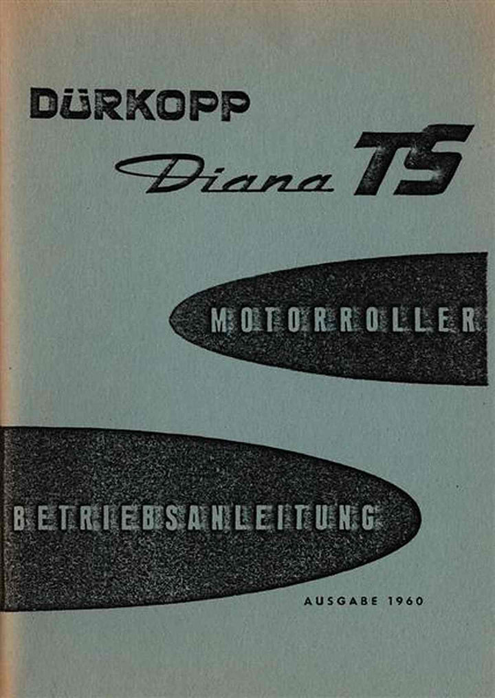 Dürkopp Diana TS Betriebsanleitung, Buchcover