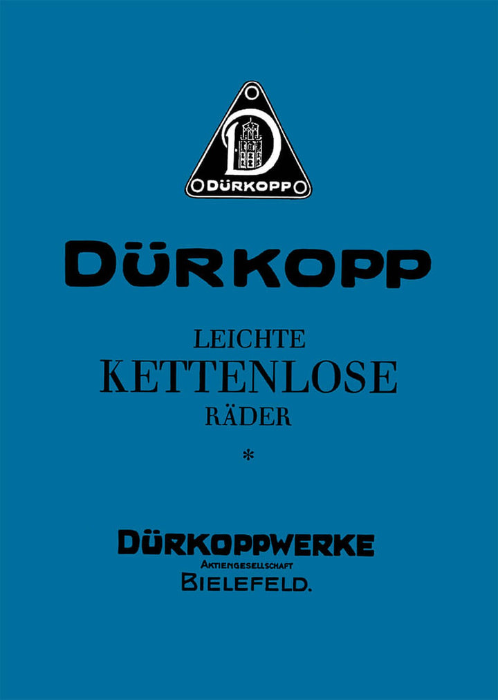 Dürkopp Leichte kettenlose Räder Beschreibung, Buchcover