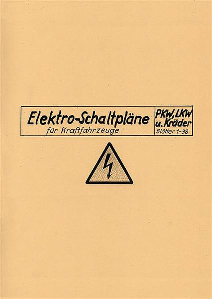 Elektro-Schaltpläne für Kraftfahrzeuge, Buchcover