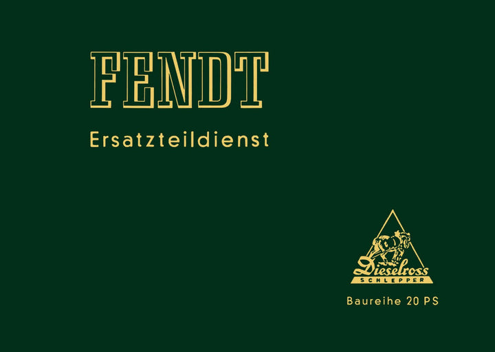 Fendt Baureihe 20PS - F240G F20G6 F20GH F20H6 Ersatzteilkatalog, Buchcover