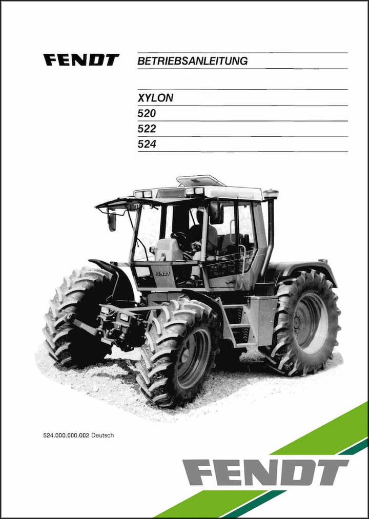 Fendt Xylon 520 522 524 Betriebsanleitung, Buchcover