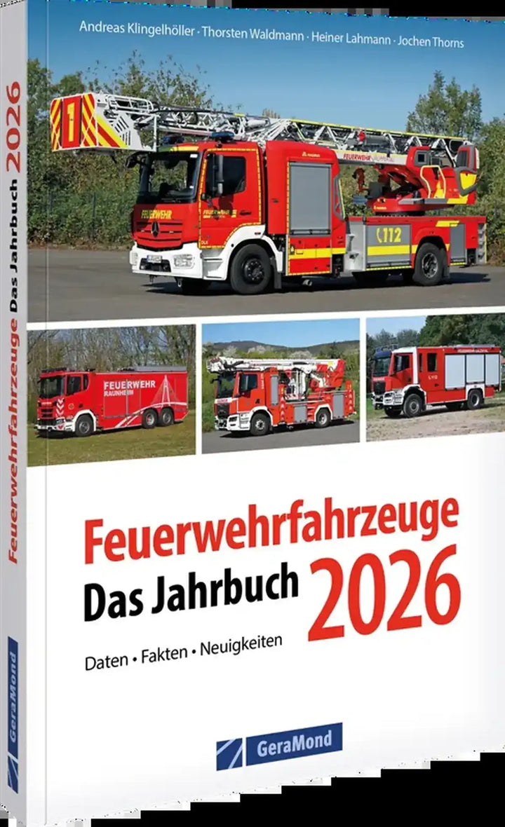 Feuerwehrfahrzeuge 2026, Neue Feuerwehrfahrzeuge mit technischen Daten und Herstellerinfos - gedrucktes Buch zum Bestpreis! - verwuester.net