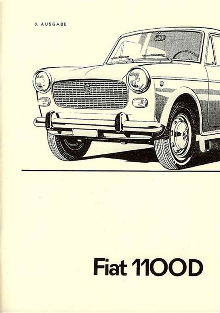 Fiat 1100 D Betriebsanleitung, Buchcover