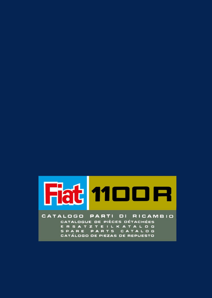Fiat 1100R Ersatzteilkatalog, Buchcover