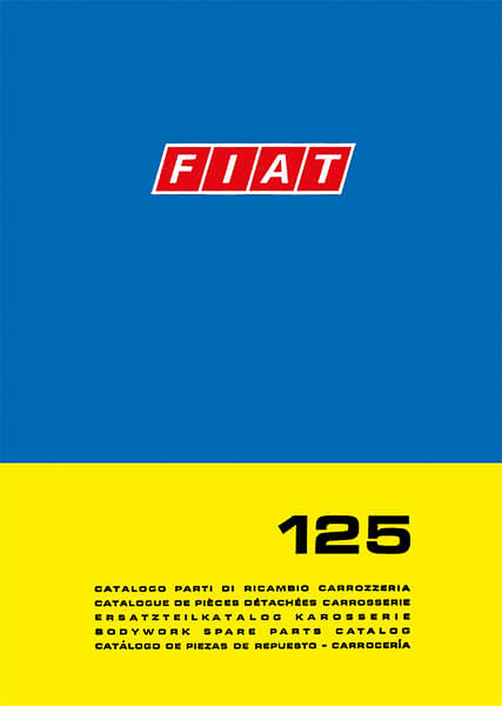 Fiat 125 Karosserie Ersatzteilkatalog, Buchcover
