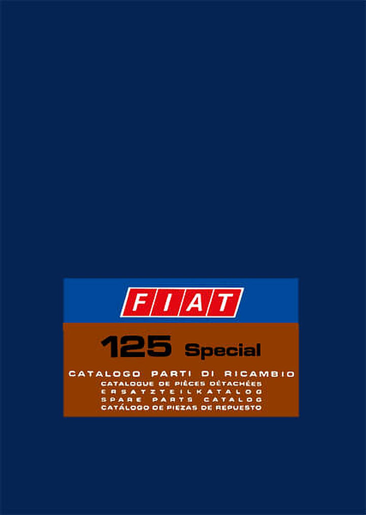 Fiat 125 Special Ersatzteilkatalog, Buchcover