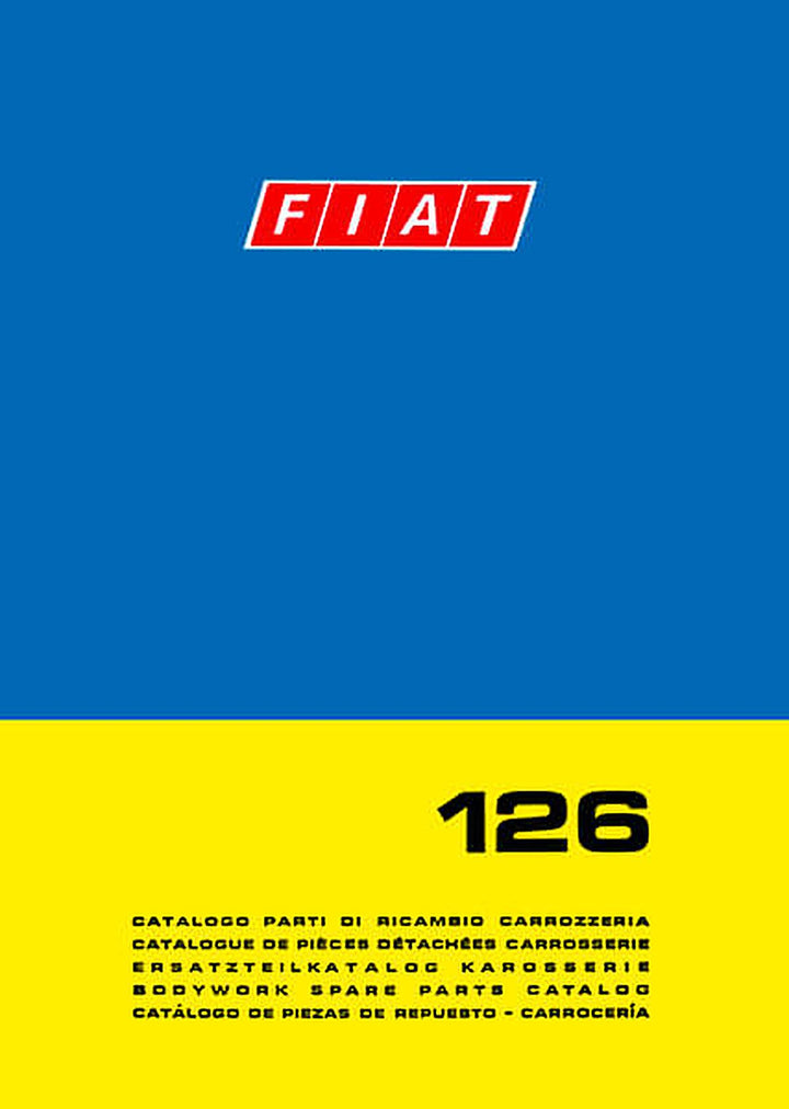 Fiat 126 Karosserie Ersatzteilkatalog, Buchcover