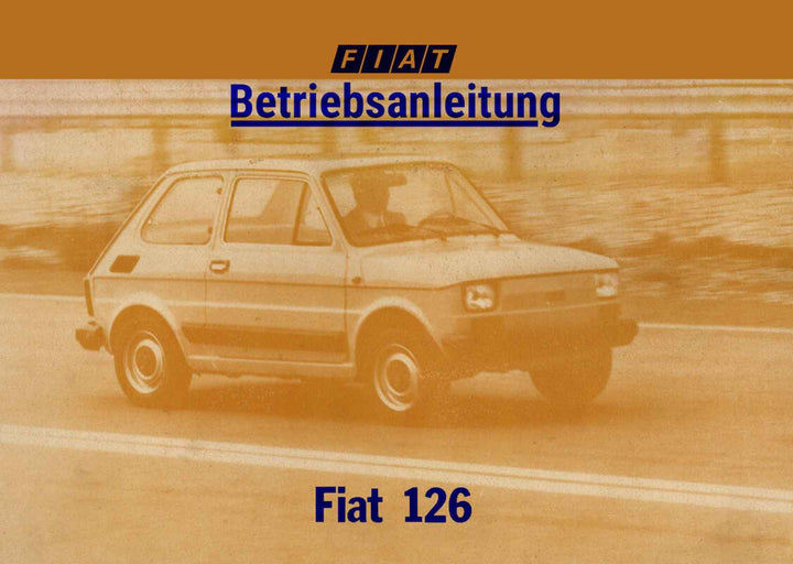 Fiat 126 mit Puch-Motor Betriebsanleitung, Buchcover