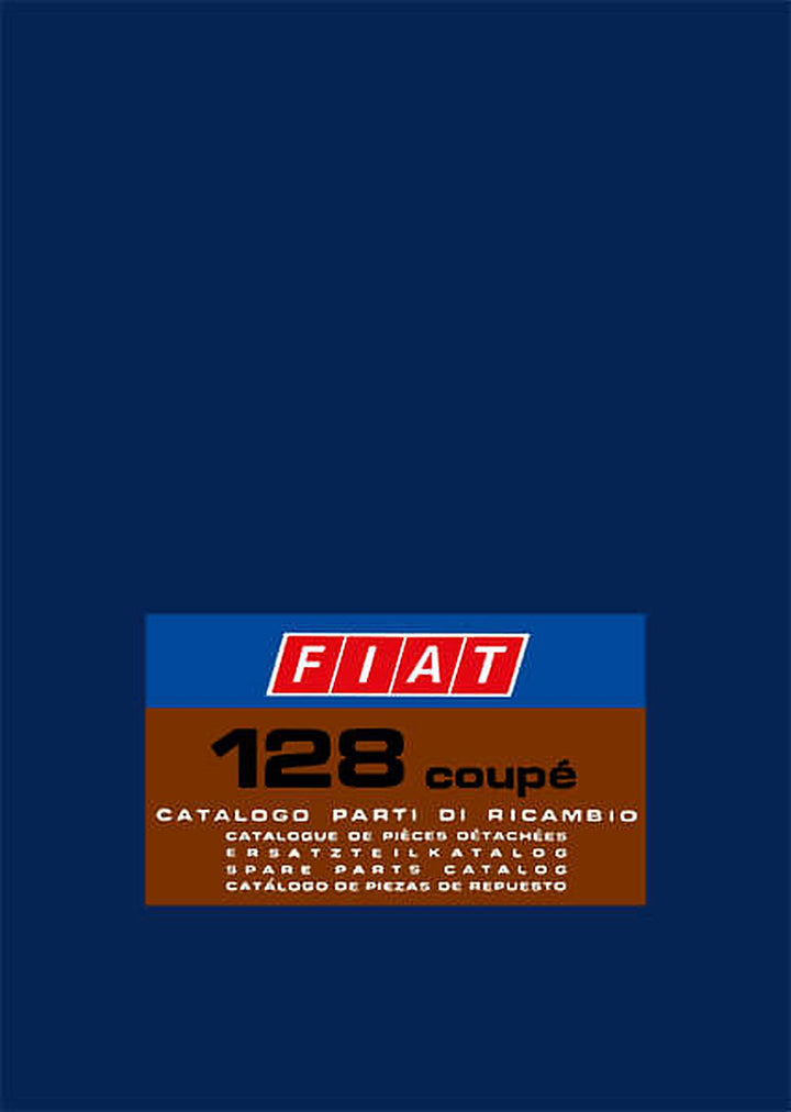 Fiat 128 Coupé Ersatzteilkatalog, Buchcover