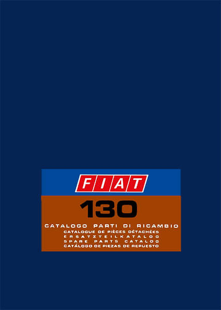 Fiat 130 Ersatzteilkatalog, Buchcover