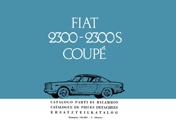 Fiat 230 - 2300 S Coupé Ersatzteilkatalog, Buchcover